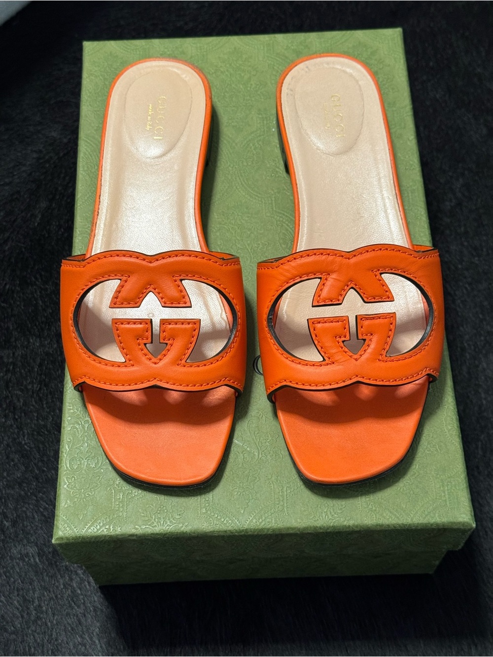 GUCCI Slide Sandals with Interlocking G